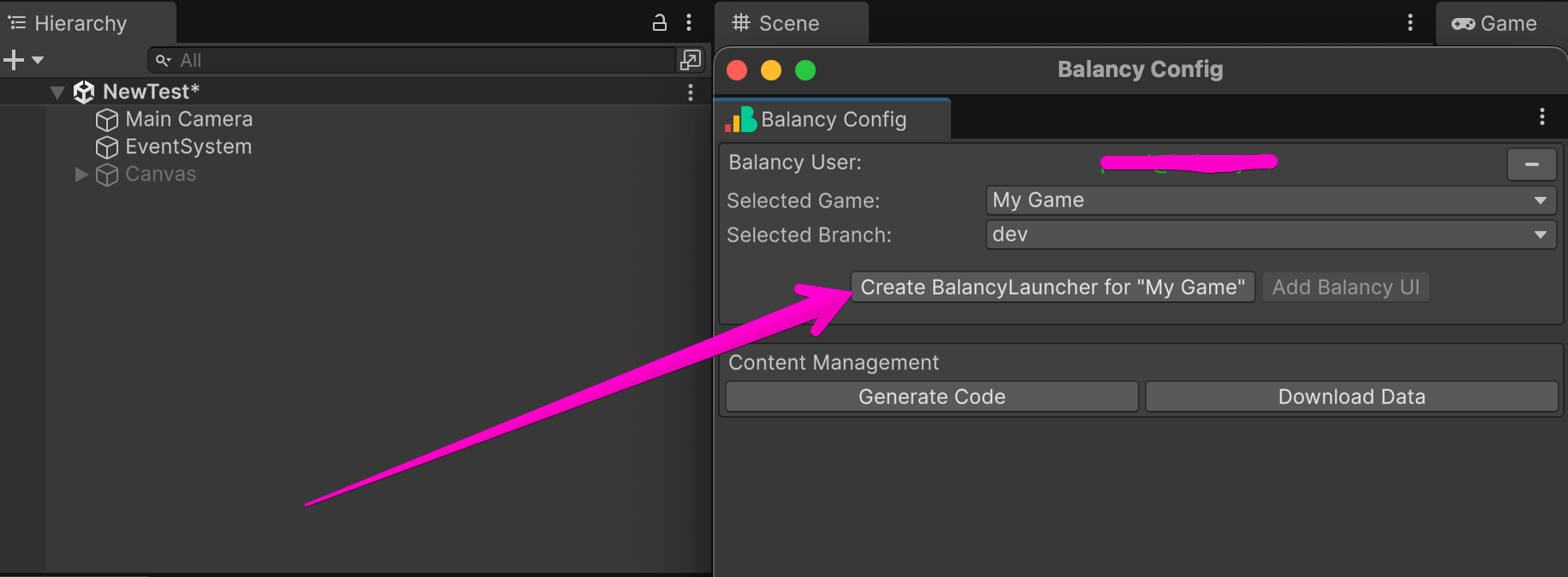 Balancy Config