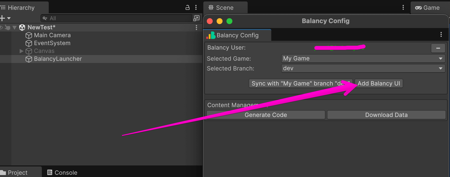 Balancy Config