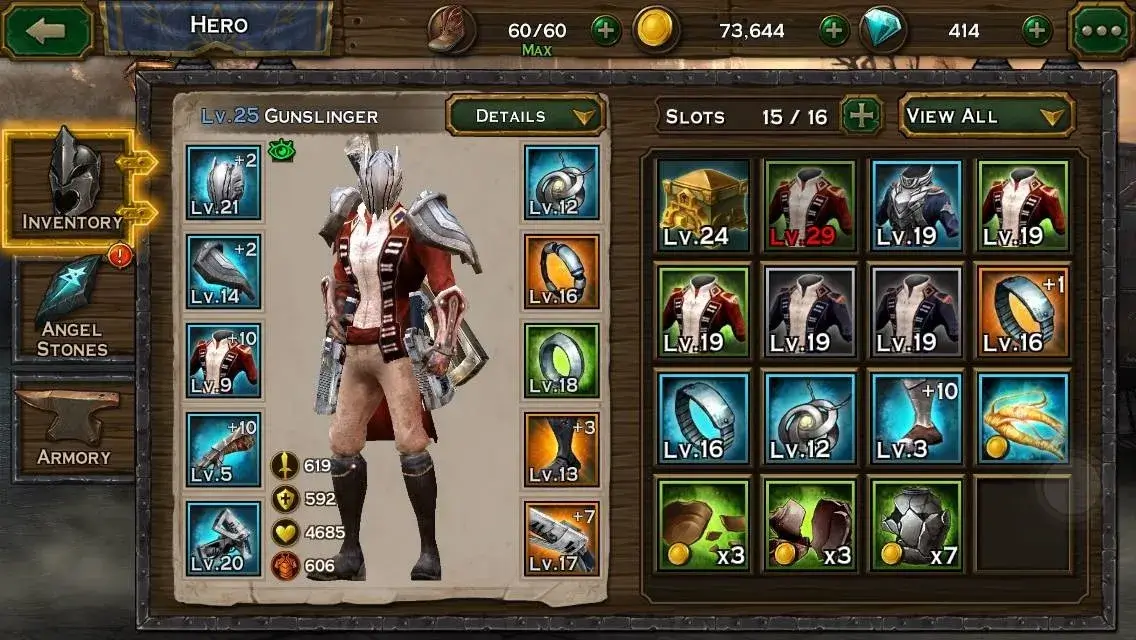 RPG Inventory Screenshot