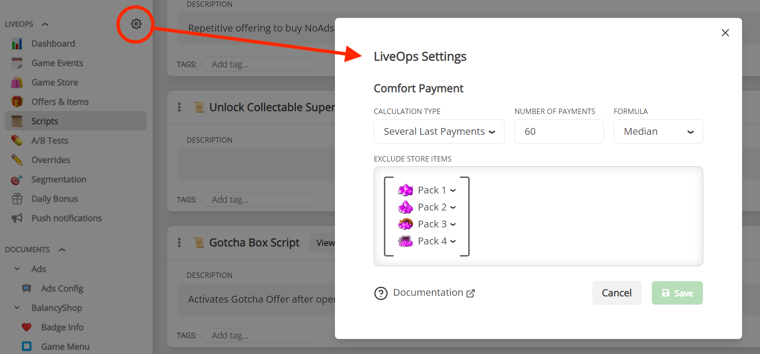 LiveOps Settings